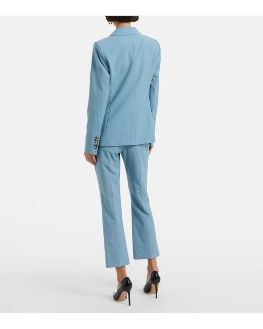 Veronica Beard Blue Miller Wool-Blend Blazer