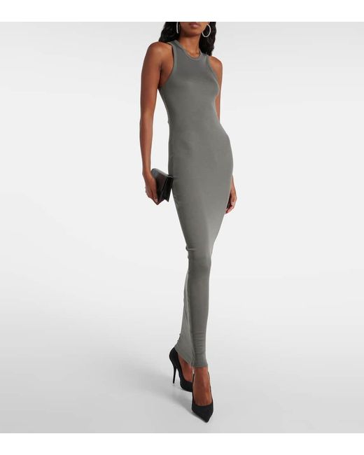 Wardrobe NYC White Cotton Jersey Maxi Dress