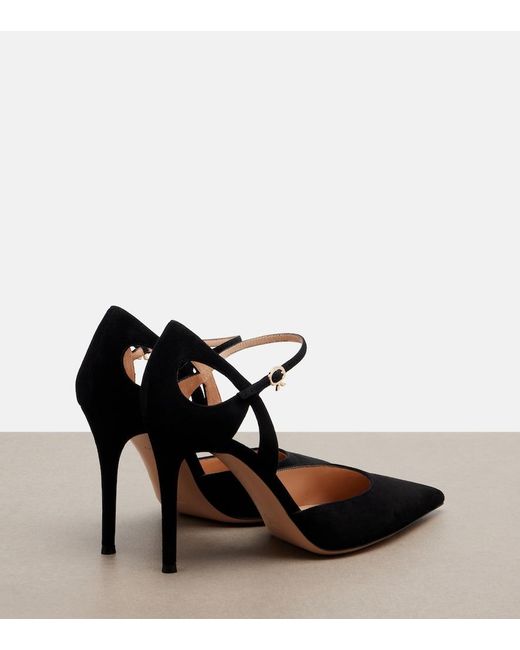 Gianvito Rossi Black Suede Pumps