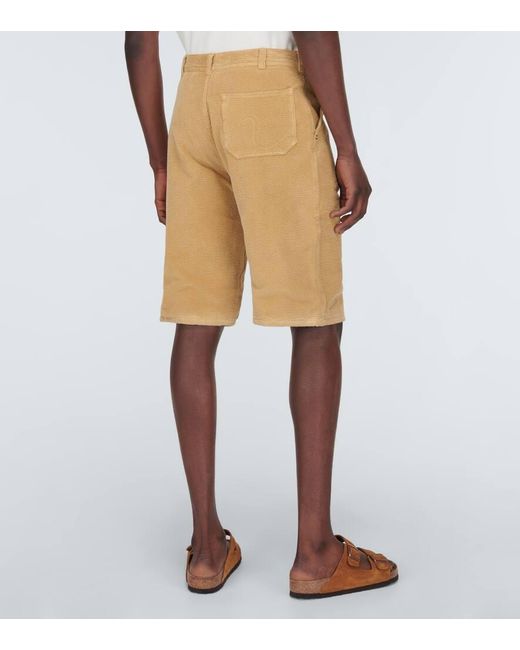 ERL Shorts Aus Baumwoll-Cord in Natural für Herren