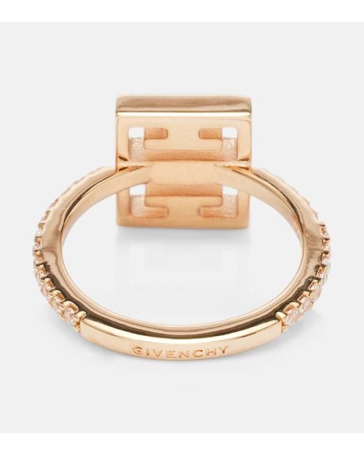 Givenchy Natural 4G Swarovski-Embellished Ring