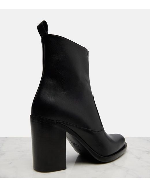 Chloé Black Phoenix Leather Ankle Boots