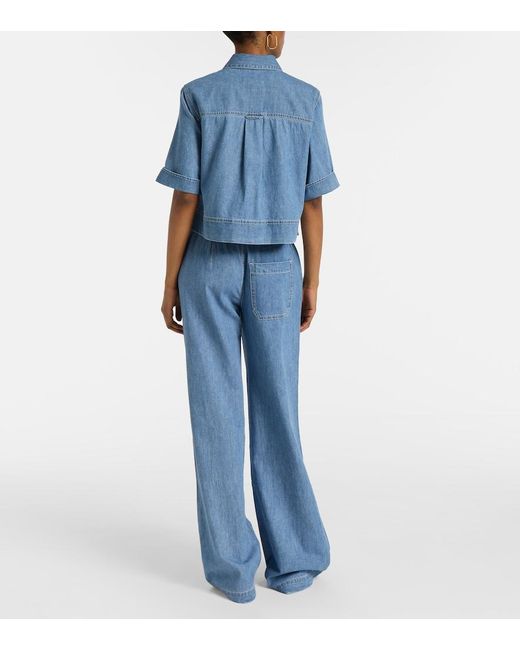 Veronica Beard Blue Spruce Denim Shirt