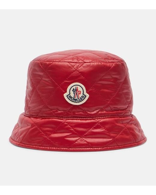 Moncler Red Gesteppter Hut