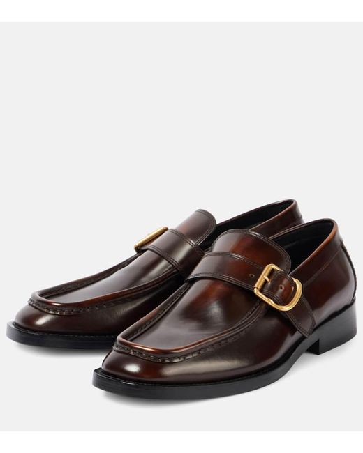 Dries Van Noten Brown Monkstrap-Schuhe Aus Leder