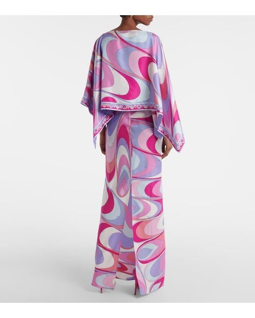 Abito Lungo di Emilio Pucci in Purple