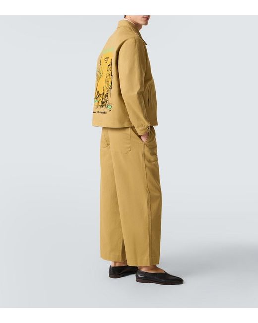 Bode Yellow Central Park Cotton Blouson Jacket for men