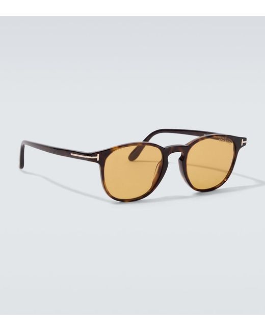 Tom Ford Brown Holt Round Sunglasses for men