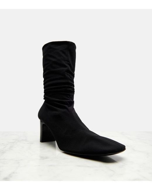The Row Black Felice Ankle Boots