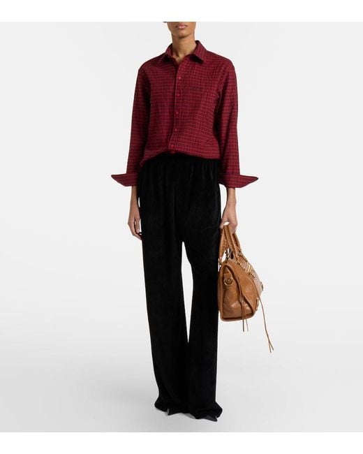 Balenciaga Brown Le City Medium Leather Top-Handle Bag