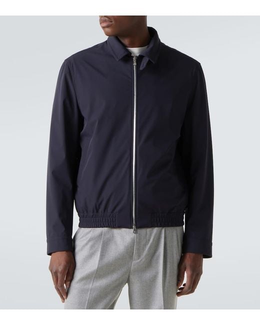 Chaqueta Con Cremallera Brunello Cucinelli de hombre de color Blue