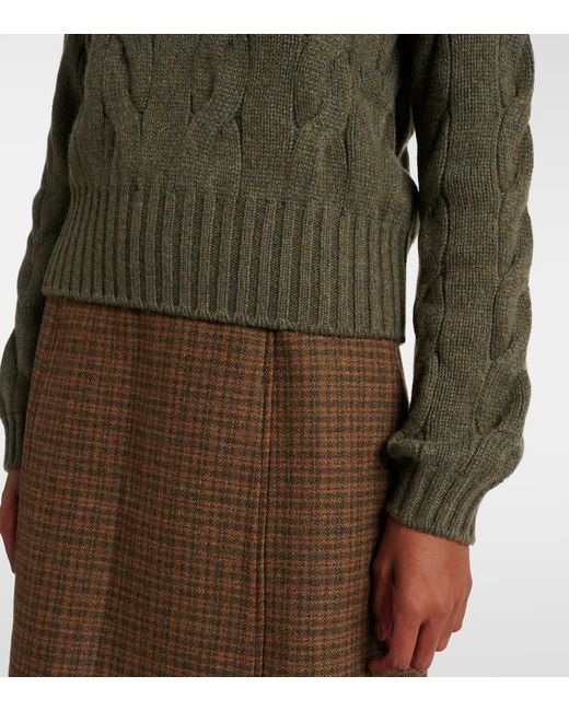 Jersey Trenzado Napier De Cachemir Loro Piana de color Green