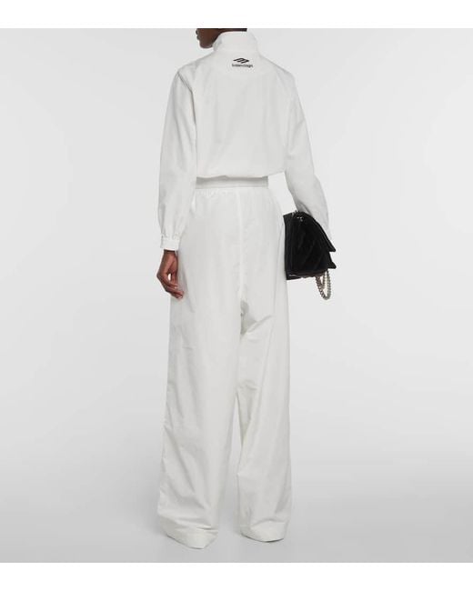 Balenciaga White 3B Sports Icon Track Jacket