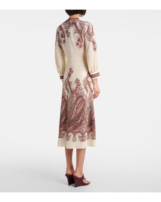 Etro White Paisley Shirt Dress