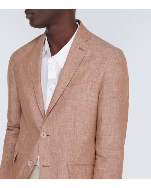 Etro Pink Linen Blazer for men