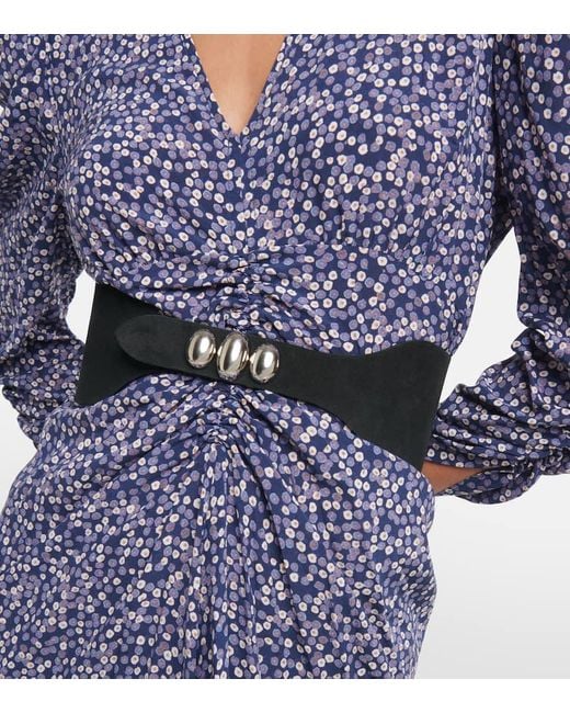 Isabel Marant Black Guertel Farah Aus Leder