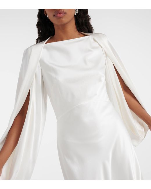 Robe longue de mariee Kami en soie Roksanda en coloris White