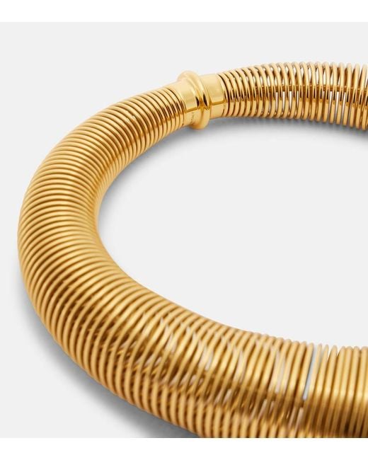 Choker Spiral di Alaïa in Metallic