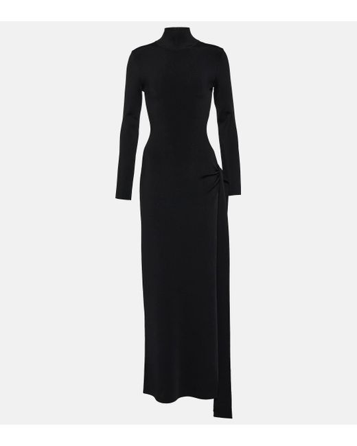 Galvan Black Cindy Cutout Maxi Dress