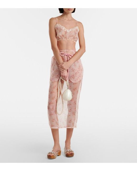 Simone Rocha White Verzierte Clogs