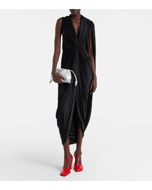 Loewe White Flamenco Mini Metallic Leather Clutch