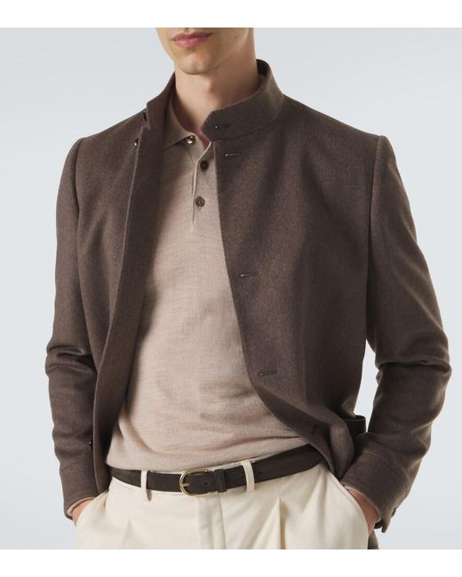 Lardini Brown Cashmere Jacket for men