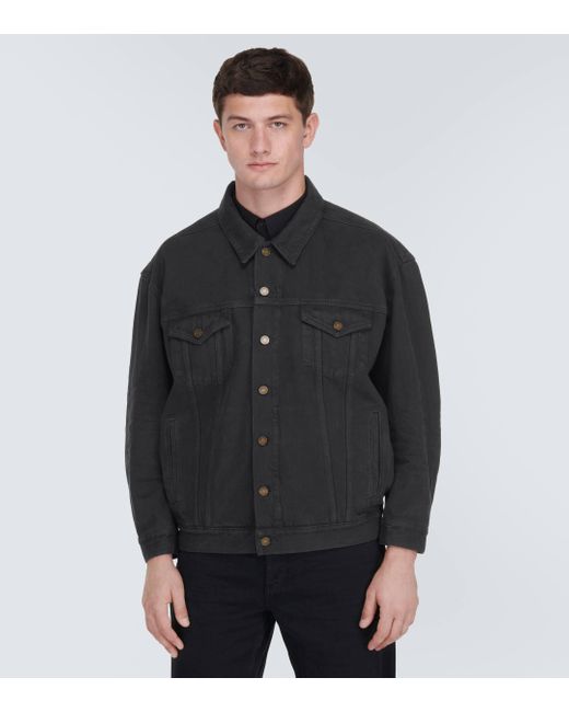 Saint Laurent Black Oversized Denim Jacket for men