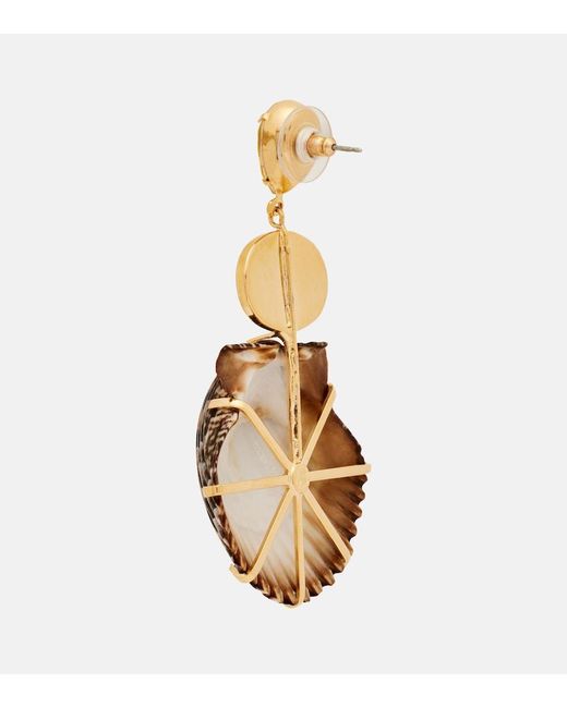 Jennifer Behr Metallic Augustine Crystal-Embellished Drop Earrings