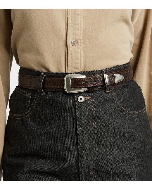 Lemaire Black Leather Belt