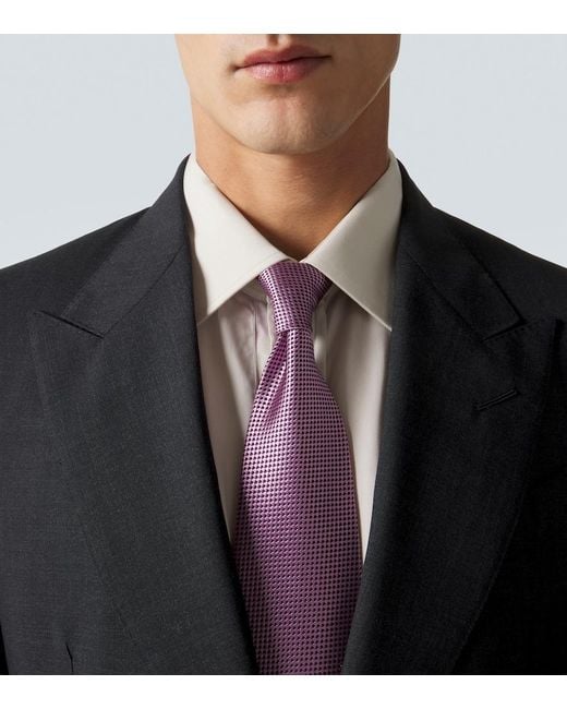 Tom Ford Purple Silk Twill Tie for men