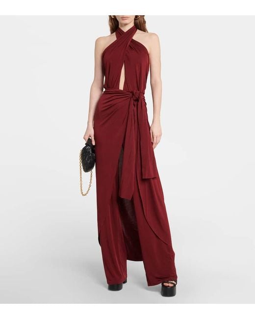 Johanna Ortiz Red Jumpsuit Aus Jersey