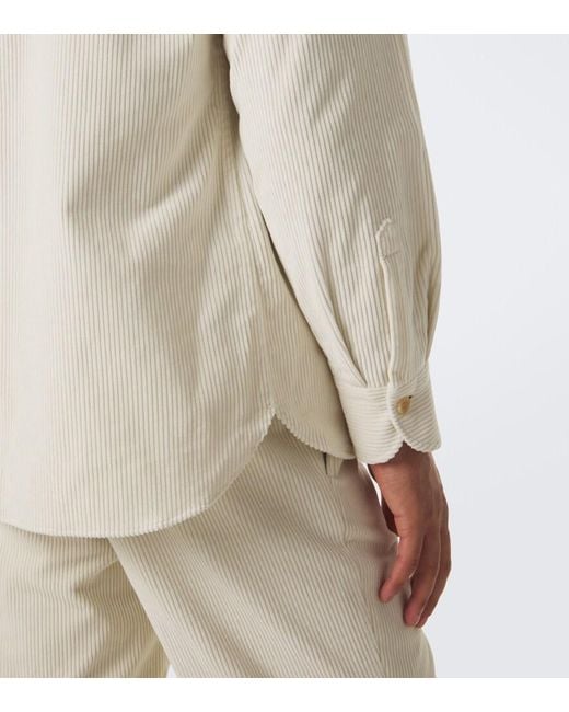 Rubinacci Natural Cotton Corduroy Jacket for men
