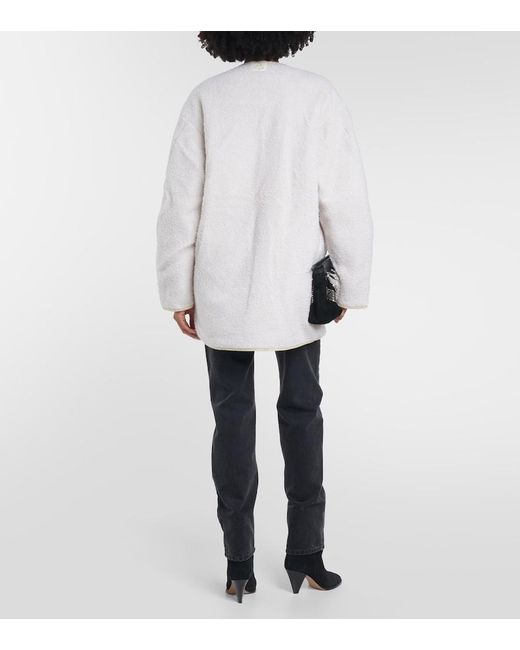 Isabel Marant White Himemma Fleece Jacket