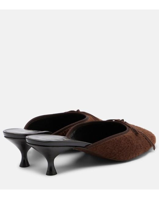 Herbert Levine Brown 24/7 Shearling Mules