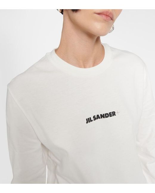 Jil Sander White Sweatshirts