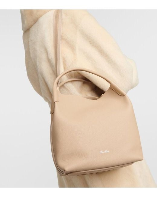 Loro Piana Natural Bale Large Leather Tote Bag