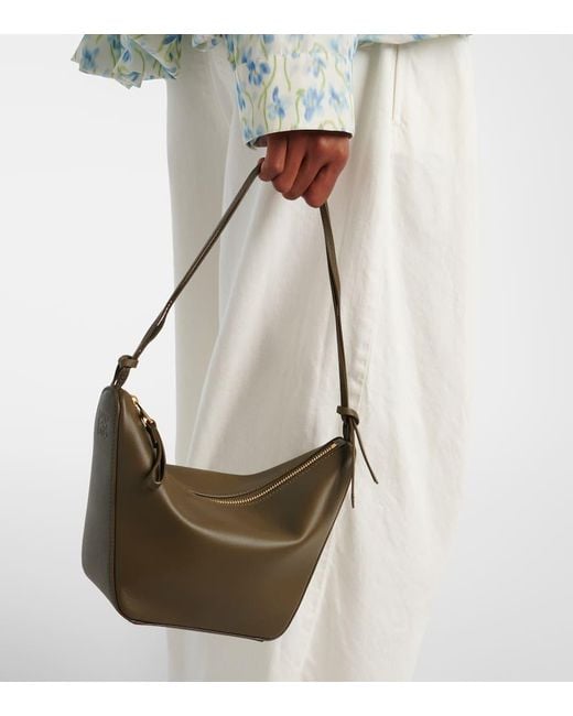 Loewe Metallic Hammock Mini Leather Shoulder Bag