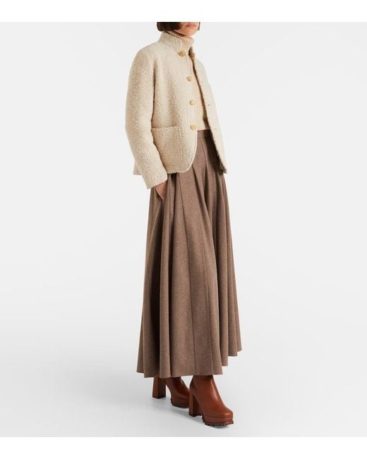 Gianvito Rossi Brown 70 Shearling-Lined Platform Ankle Boots