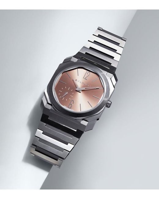 BVLGARI Gray Octo Finissimo Watch for men
