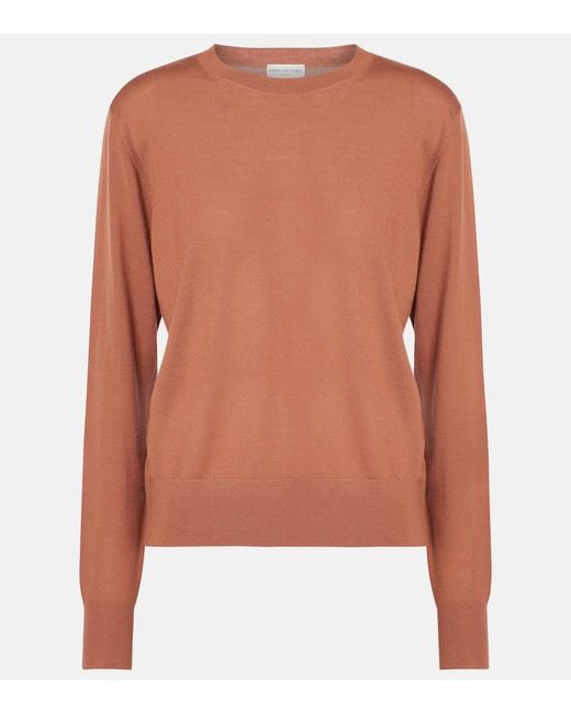 Dries Van Noten Brown Wool Sweater