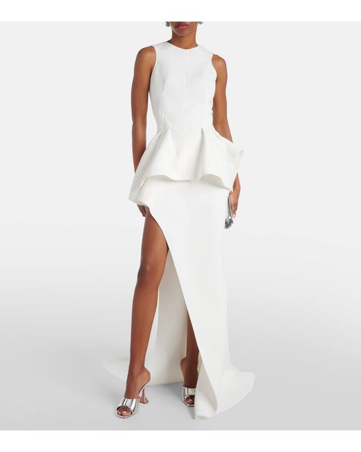 Falda larga Ambience de crepe Maticevski de color White