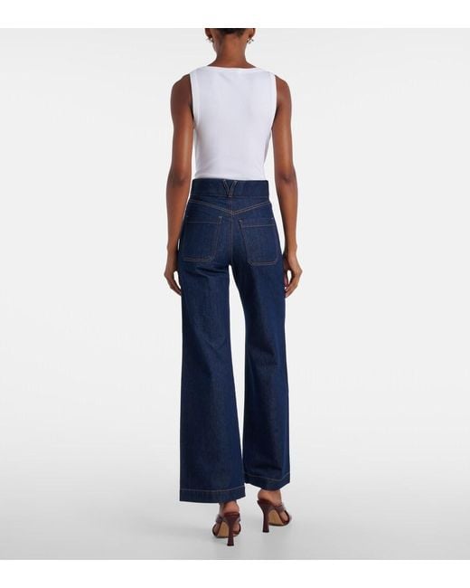 Jean Ample Taylor Veronica Beard en coloris Blue