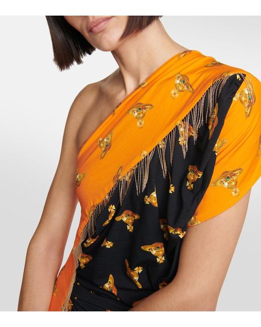 Robe Andalouse à une épaule Vivienne Westwood en coloris Orange