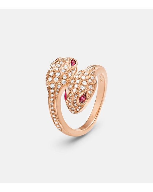 Anello Serpenti Seduttori di BVLGARI in Pink