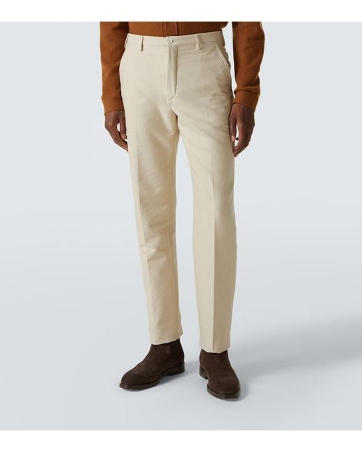 Slowear Natural Cotton Straight Pants for men