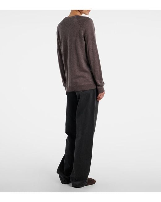 The Row Brown Liberty Cashmere Cardigan