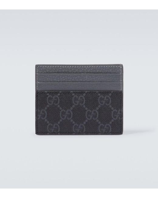 Gucci Blue 'Gg' Card-Holder With Gg Detail for men