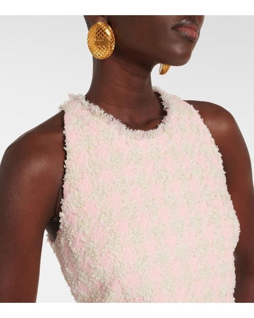 Balmain Natural Tweed Short Dress