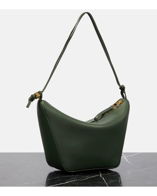 Loewe Green Hammock Mini Leather Shoulder Bag
