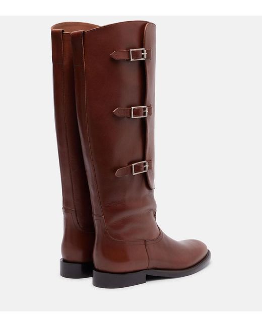 Paris Texas Brown Montana Leather Knee-High Boots